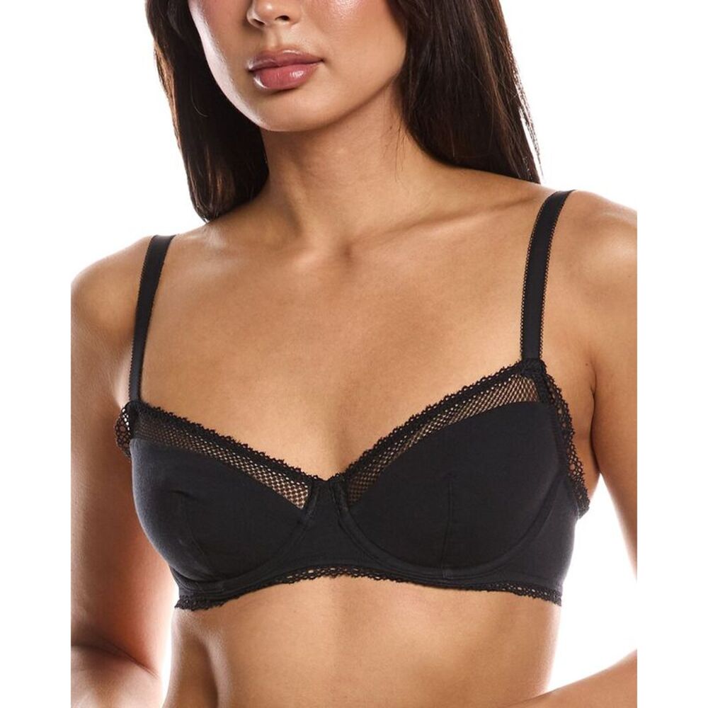 Passionata Womens  Charlotte Wired Lace Demi Bra, Black